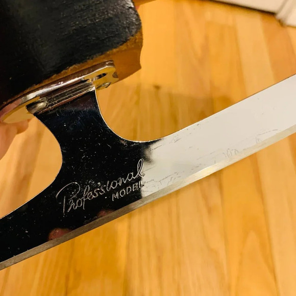 Riedell Womans Figure Skates size 5 Beige /John Wilson Corenation Comet Blade - Picture 5 of 16